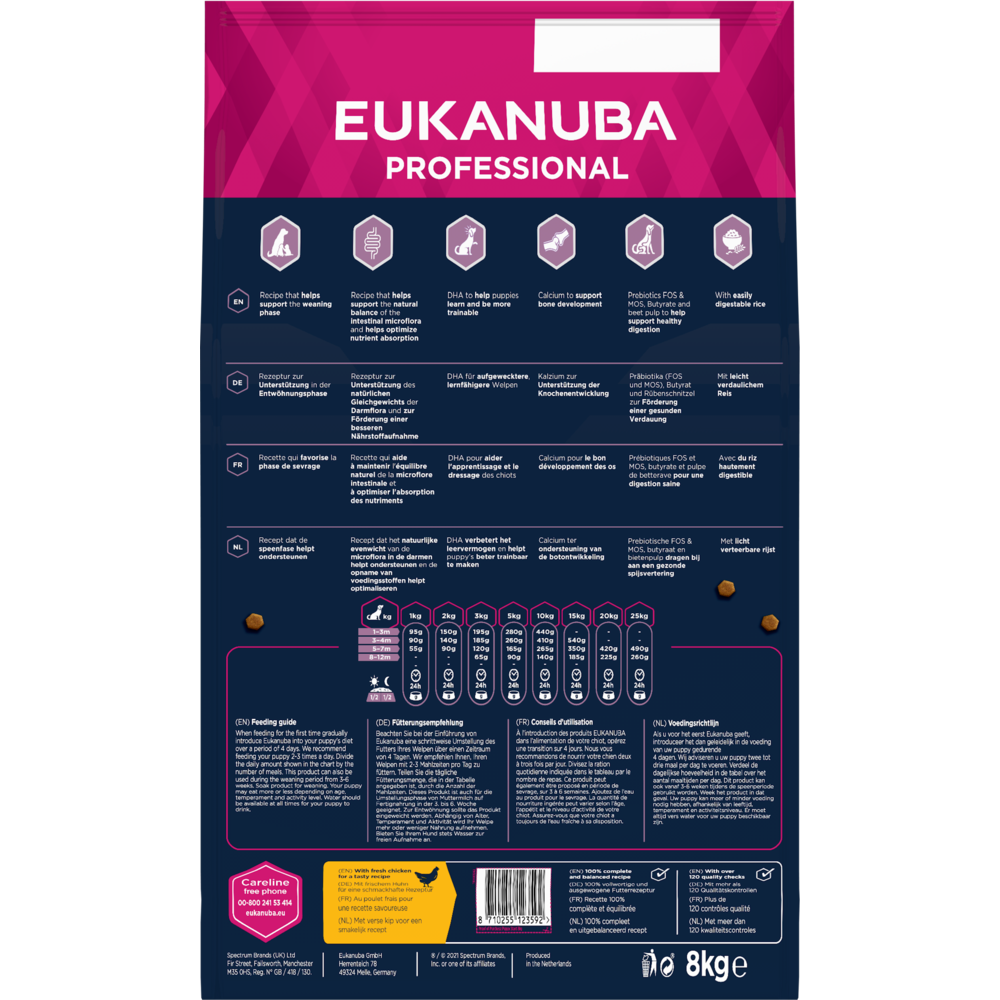 8 kg EUKANUBA Professional Puppy Start