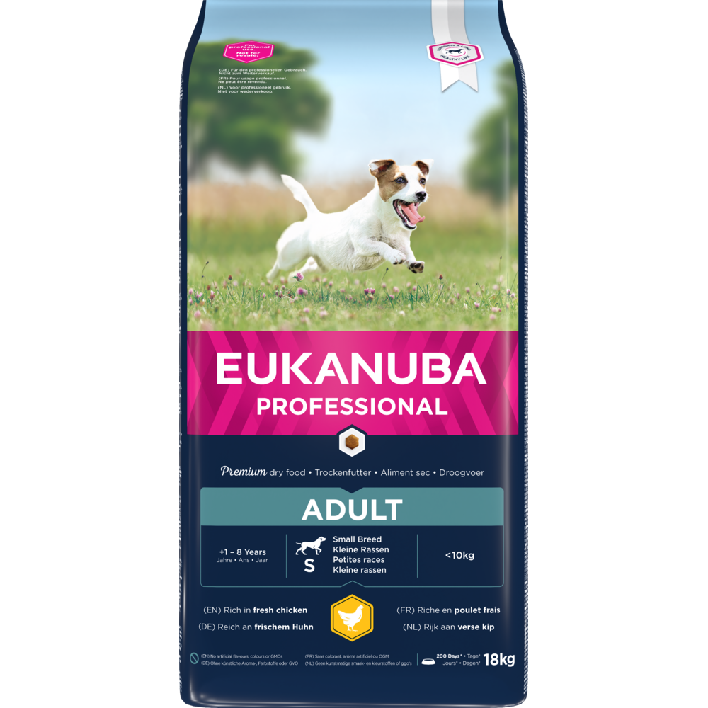 18 kg EUKANUBA Erwachsen kleine Rassen mit Huhn