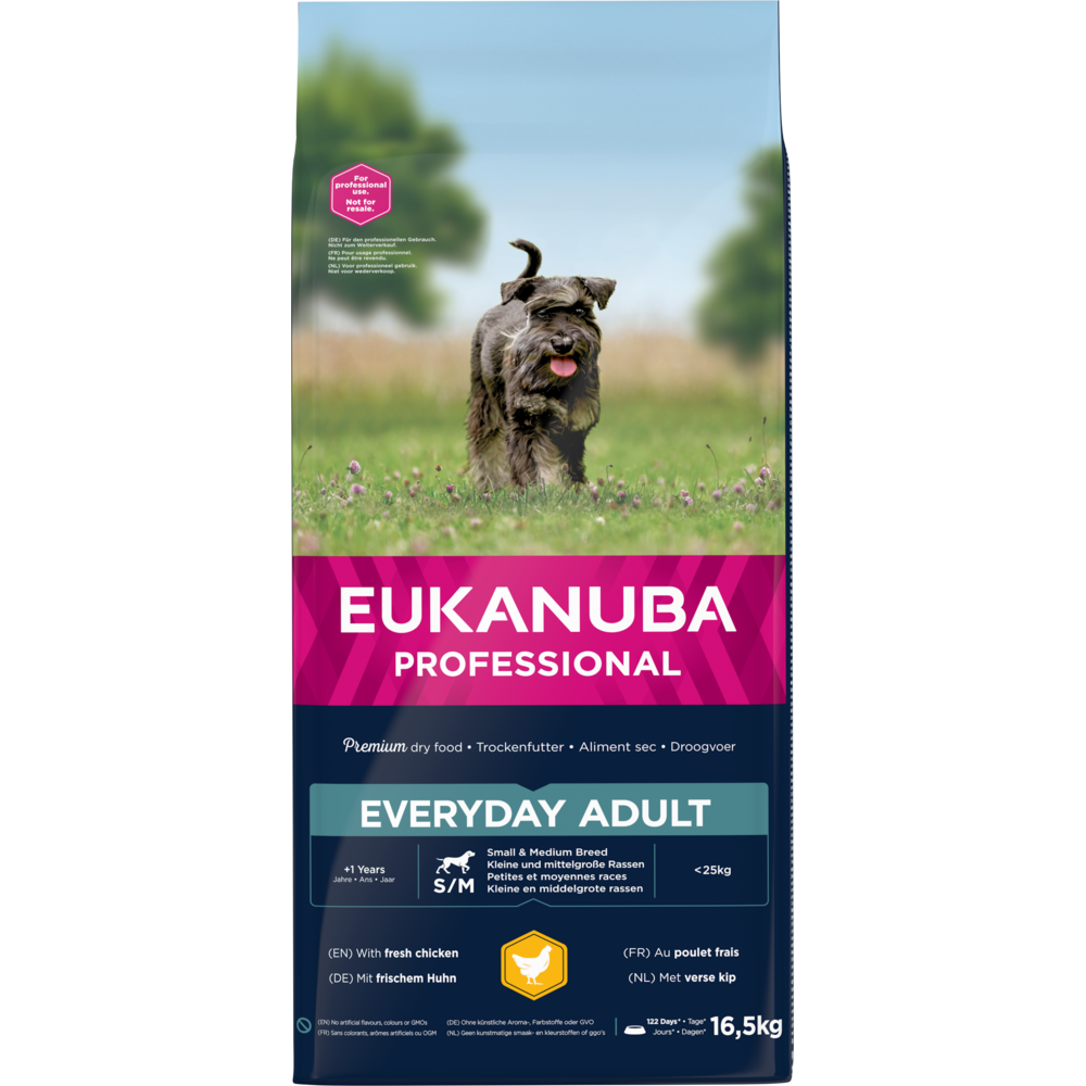 16,5 kg EUKANUBA Everyday Erwachsen kleine & mittelgroße Rassen