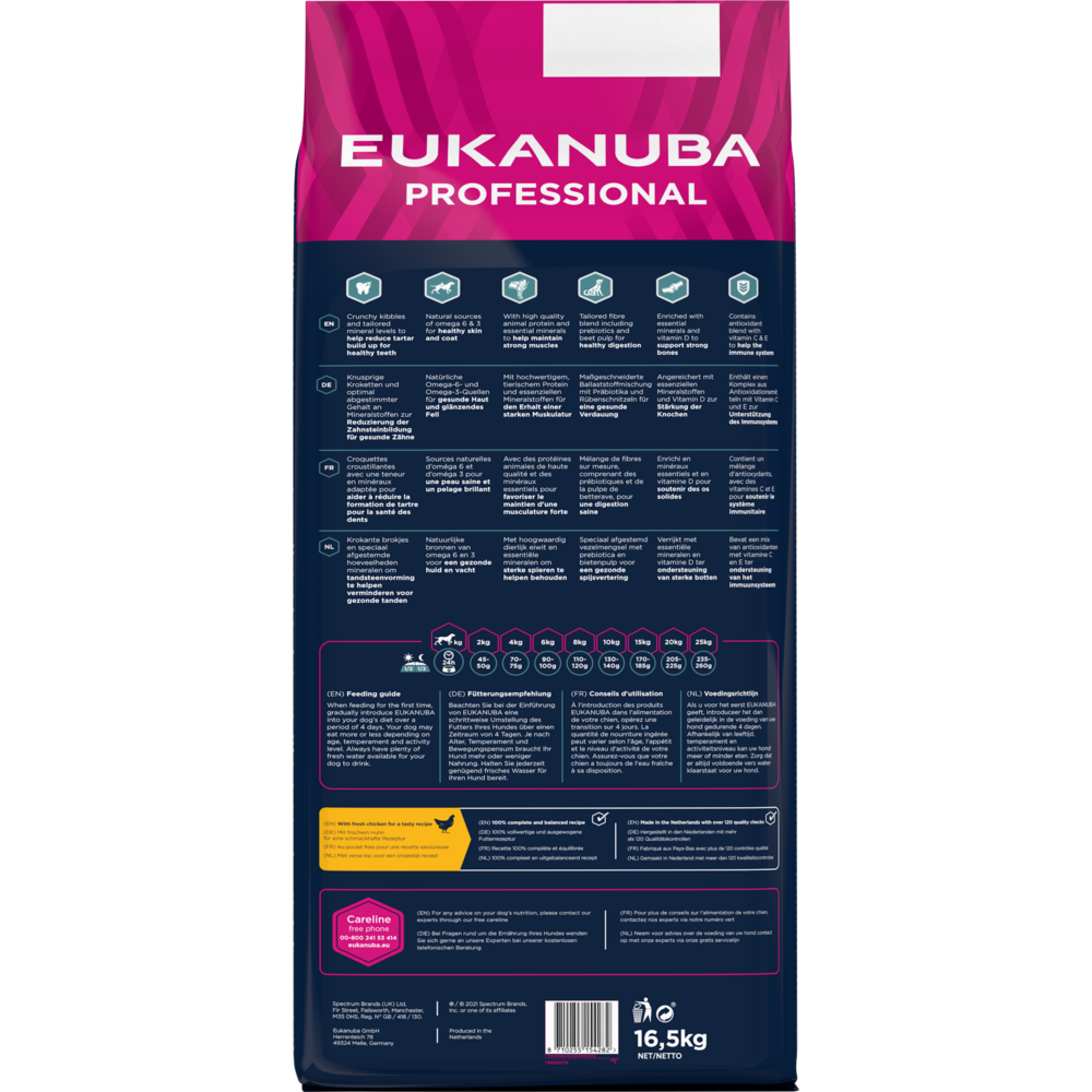 16,5 kg EUKANUBA Everyday Erwachsen kleine & mittelgroße Rassen