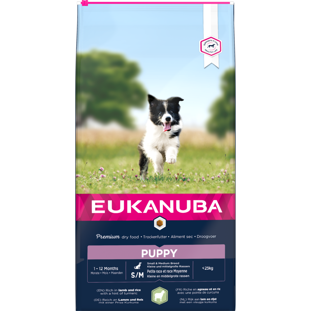 12 kg EUKANUBA Welpen kleine & mittlere Rassen mit Lamm & Reis