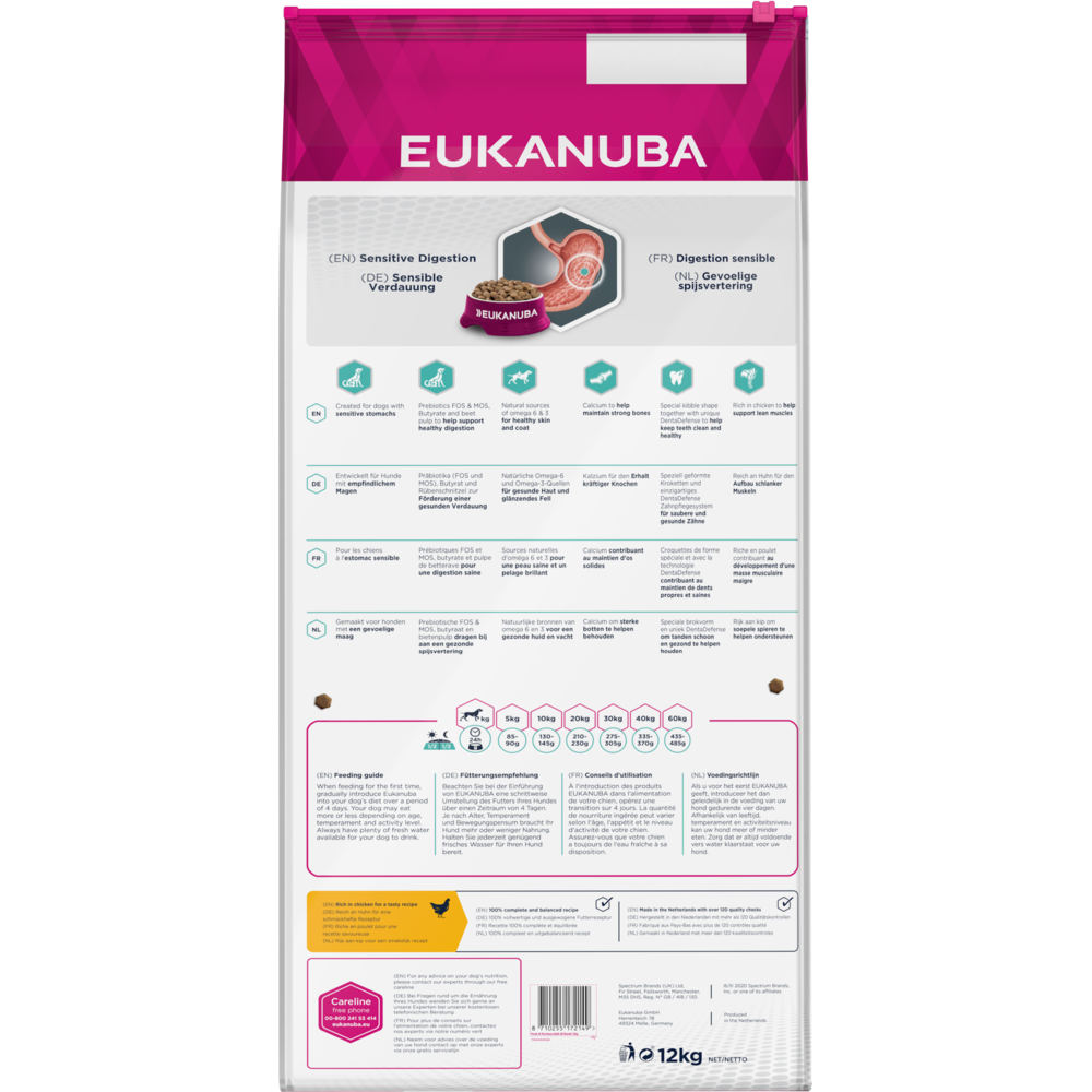 12 kg EUKANUBA Daily Care Sensitive Digestion