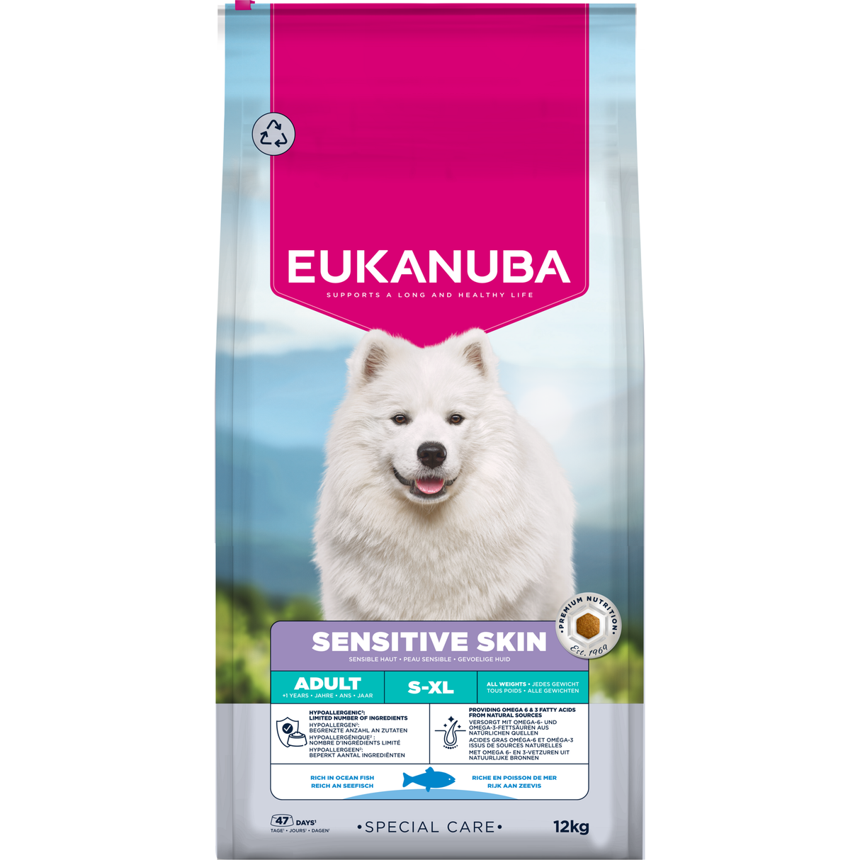 12 kg EUKANUBA Daily Care Sensitive Skin