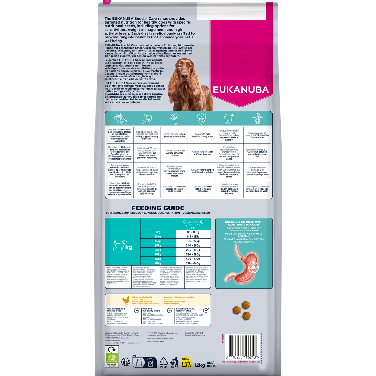 12 kg EUKANUBA Daily Care Sensitive Digestion