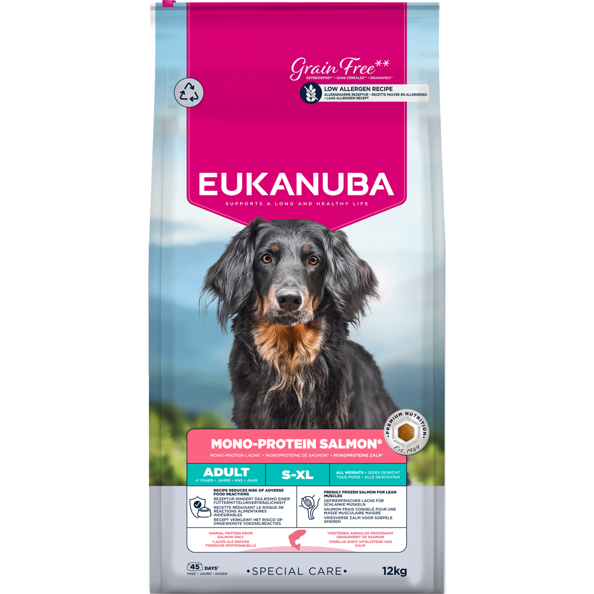 12 kg EUKANUBA Daily Care Monoprotein mit Lachs