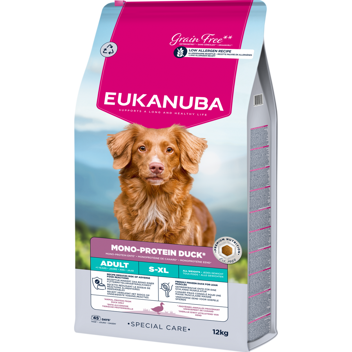 12 kg EUKANUBA Daily Care Monoprotein mit Ente