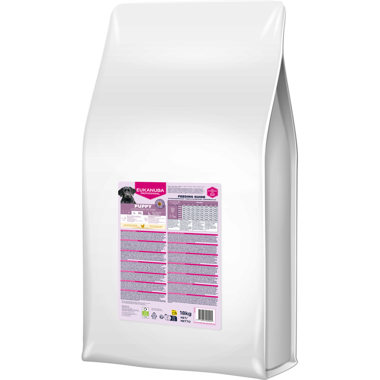 18 kg EUKANUBA Puppy L/XL mit Huhn