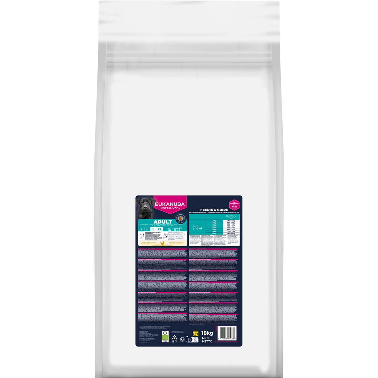18 kg EUKANUBA Adult L/XL mit Huhn