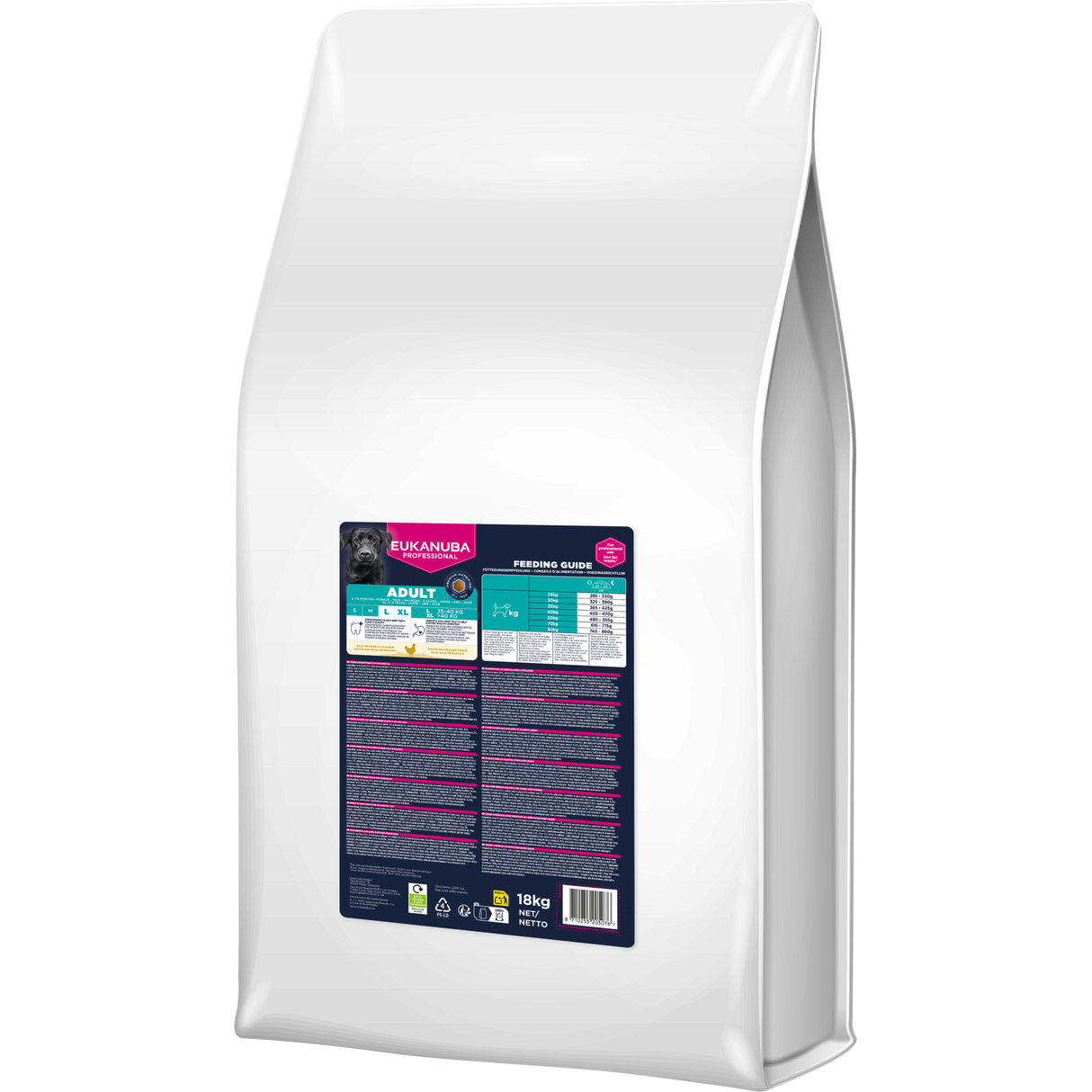 18 kg EUKANUBA Adult L/XL mit Huhn