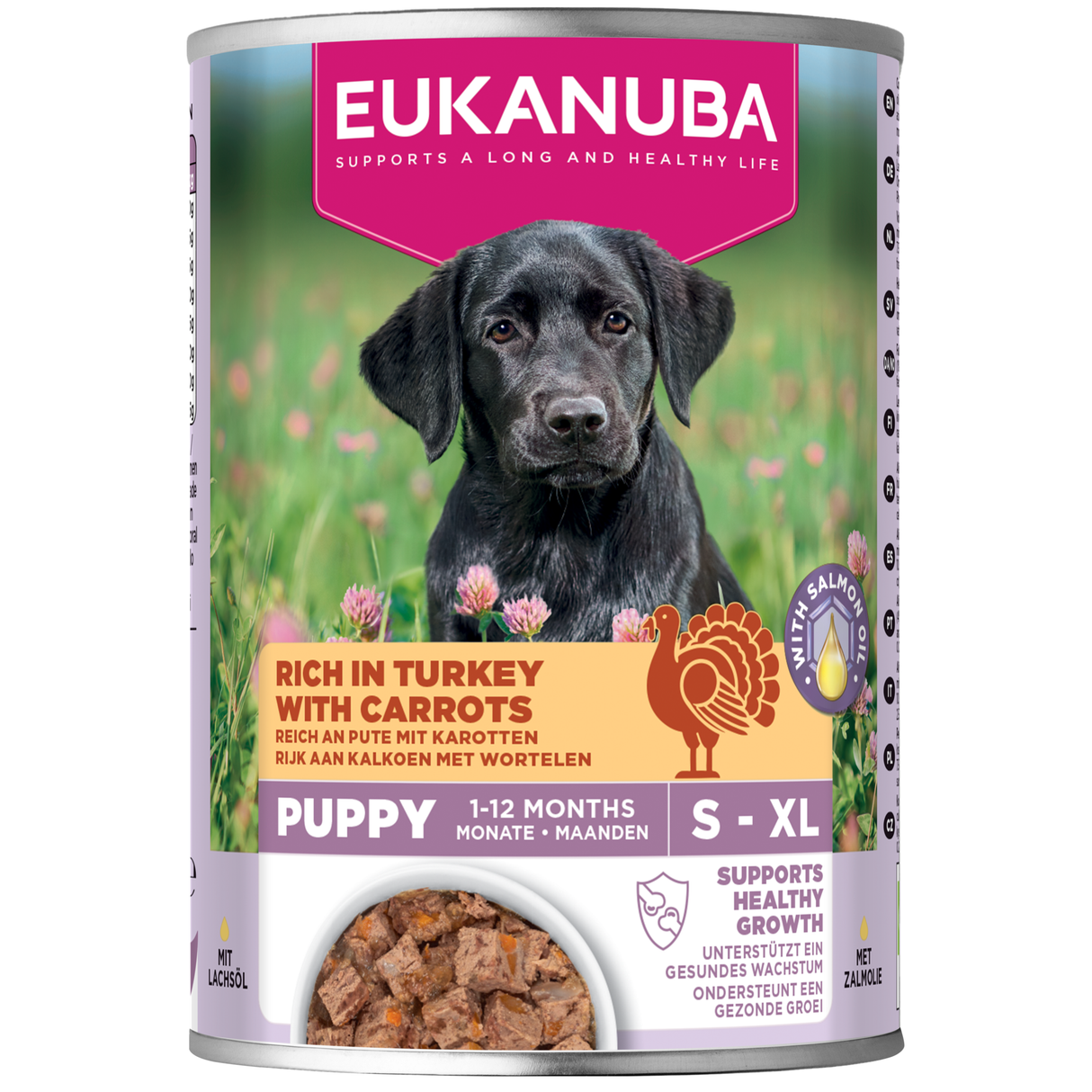 6x400g EUKANUBA Nassfutter Welpen mit Pute und Karotte