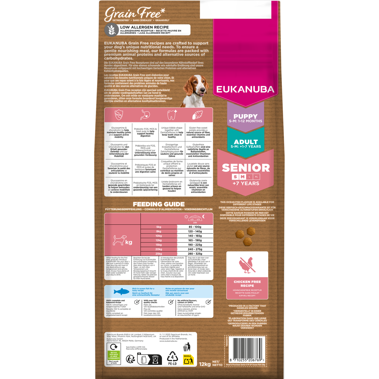 12kg EUKANUBA Senior S/M mit Seefisch