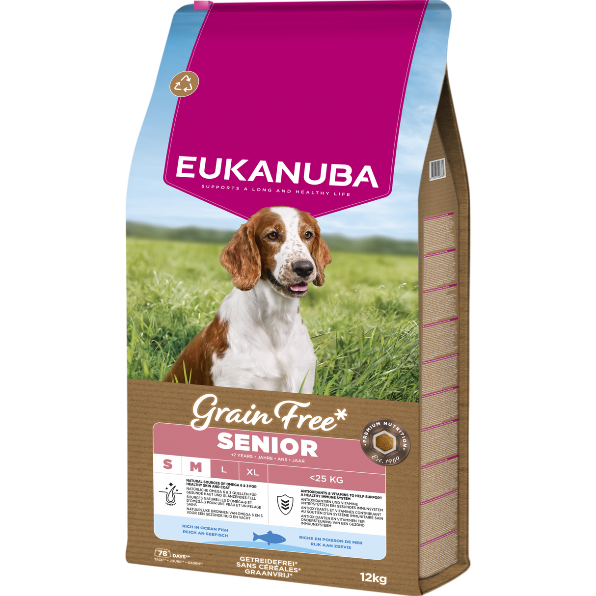 12kg EUKANUBA Senior S/M mit Seefisch