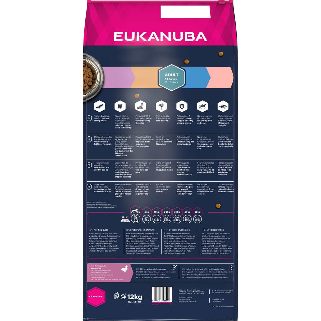 12 kg Eukanuba Grainfree Ente für ausgewachsene Hunde - Eukanuba