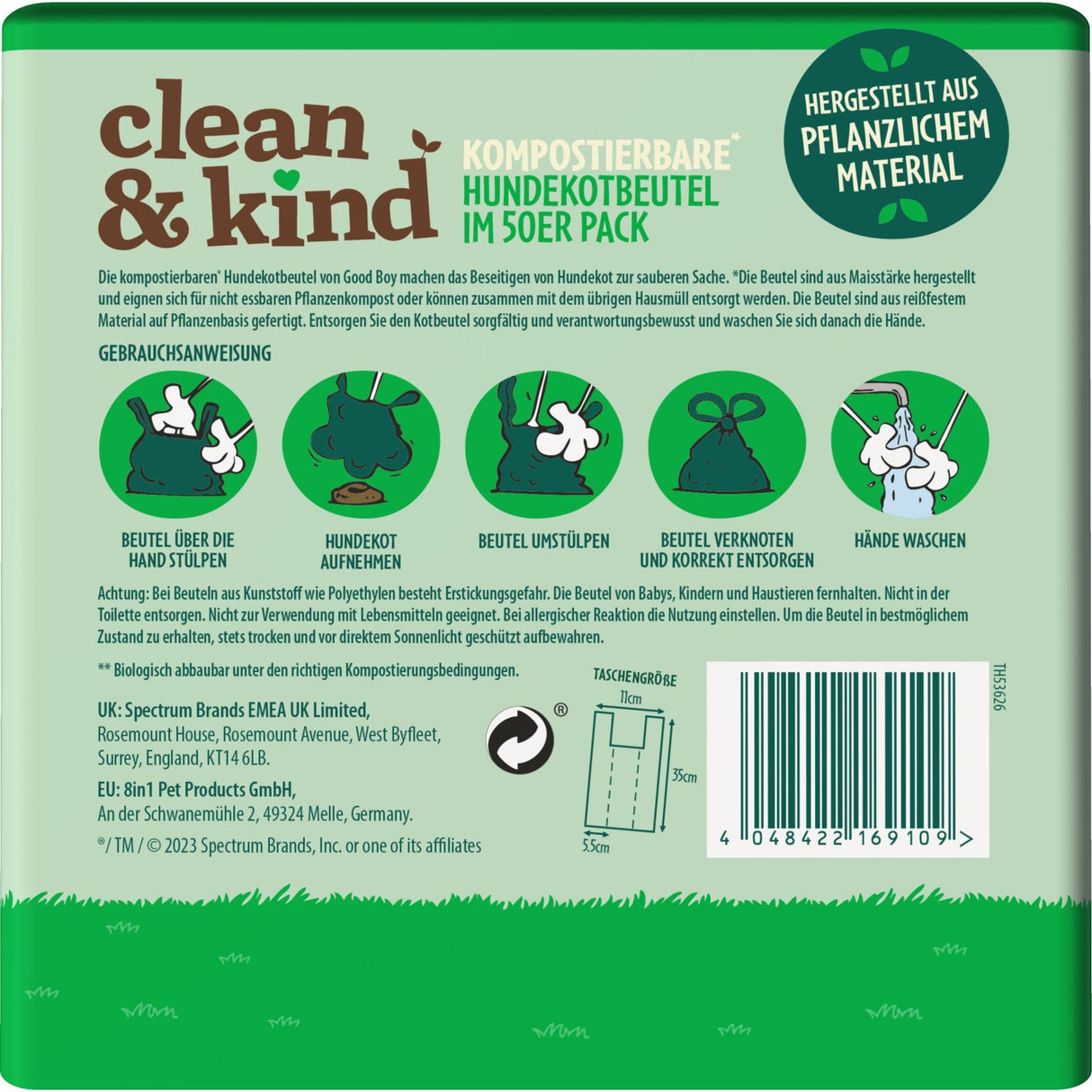 Good Boy Clean & Kind Kompostierbare Hundekotbeutel - Karton mit 24 X 50 Beuteln - Eukanuba
