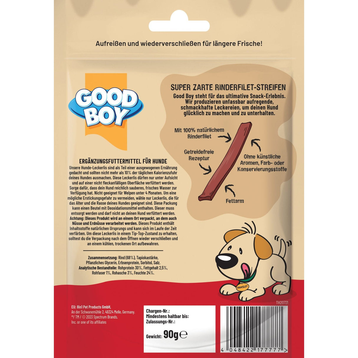 Good Boy Rinderfilets (90g) - Karton mit 10 Packungen - Eukanuba