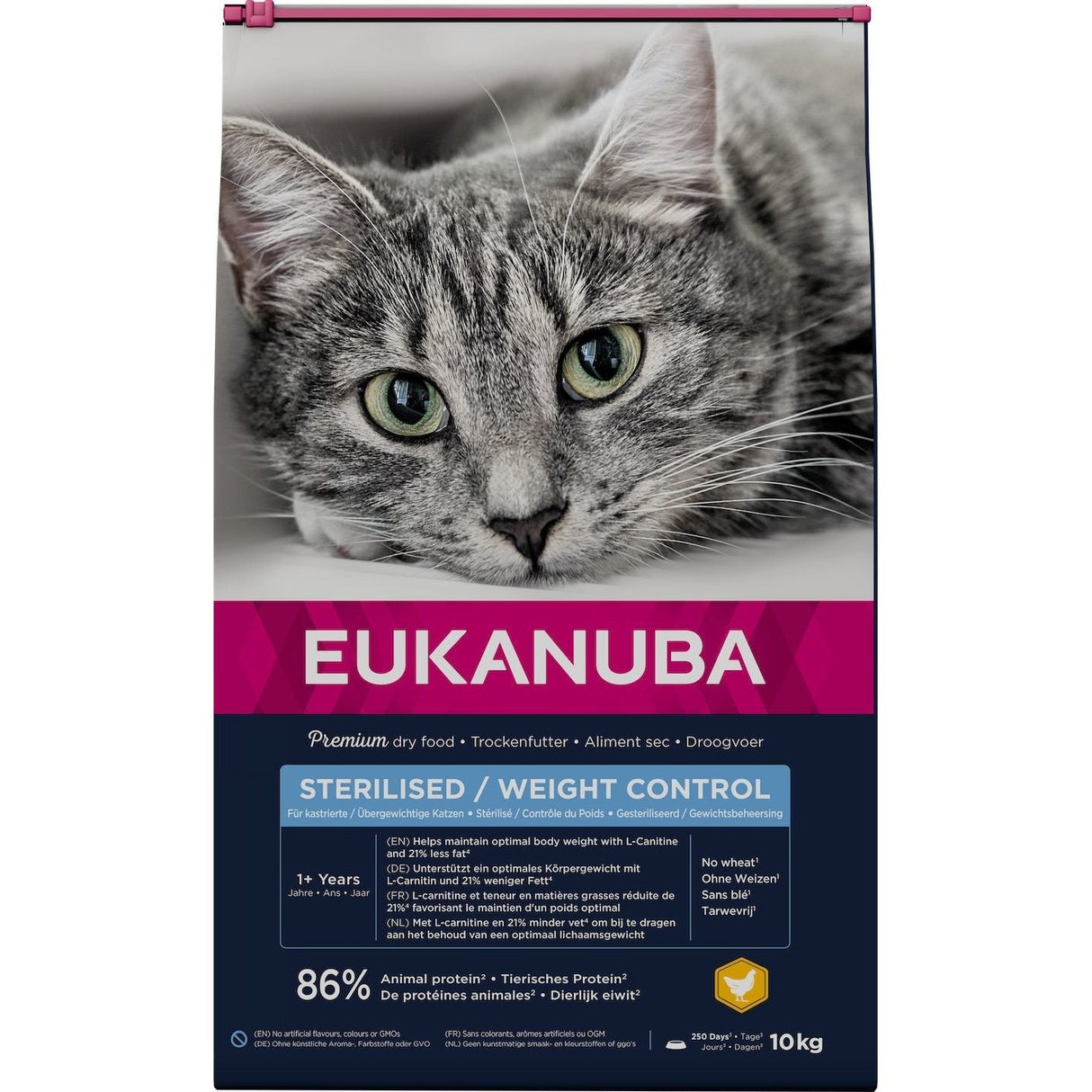 🎁 10 kg EUKANUBA Adult Sterilised Weight Control mit Huhn (100% off) - Eukanuba