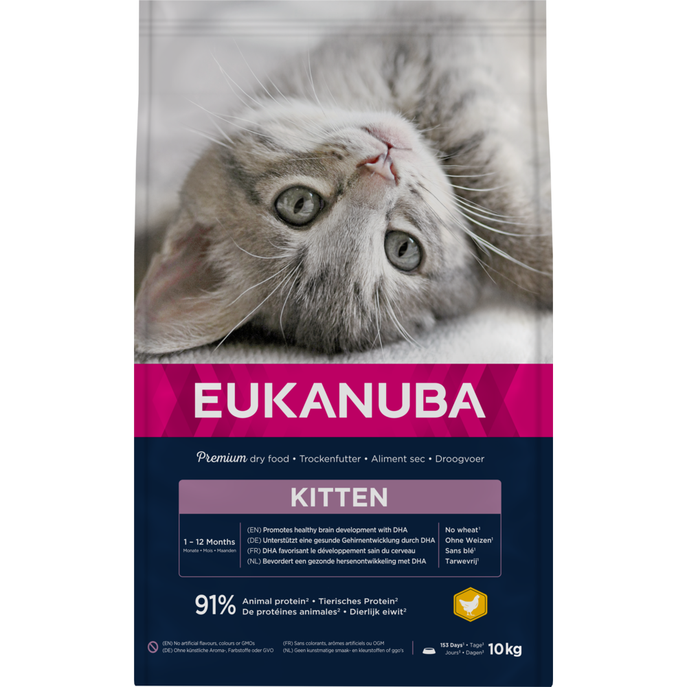 🎁 10 kg EUKANUBA Kitten Healthy Start mit Huhn (100% off)