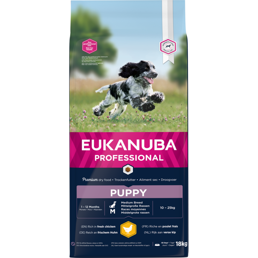 🎁 18 kg EUKANUBA Puppy M mit Huhn (100% off)