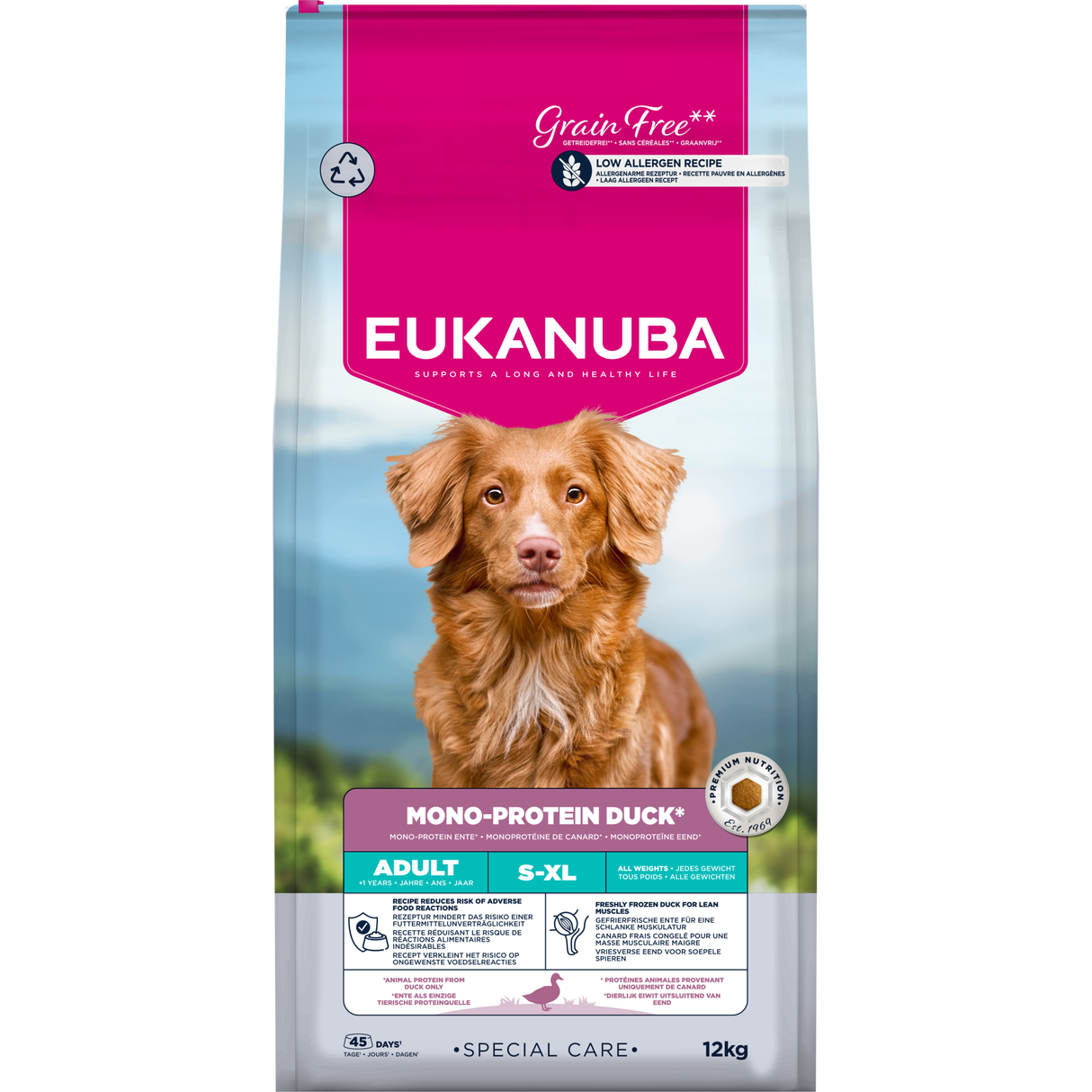 12 kg EUKANUBA Daily Care Monoprotein mit Ente
