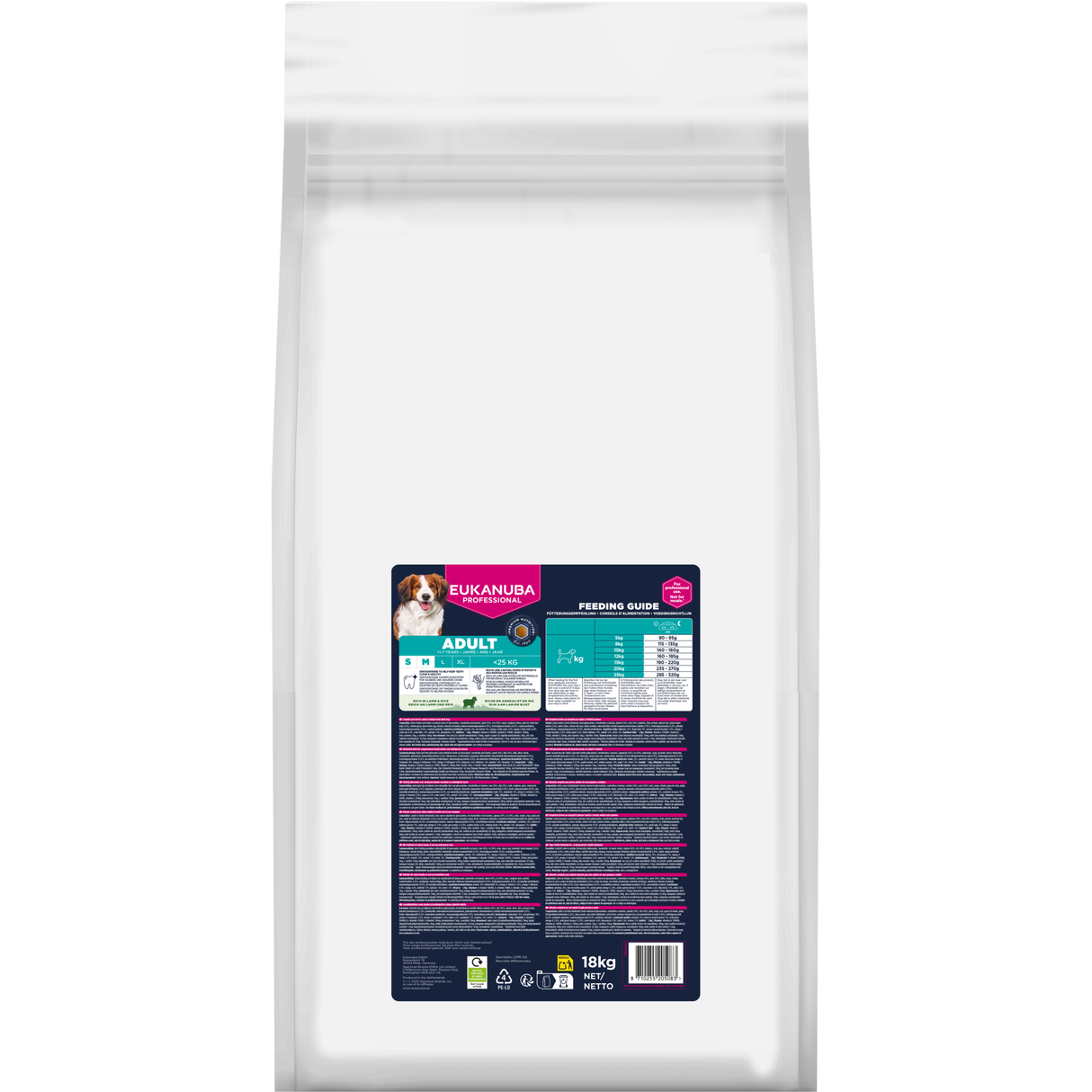 18 kg EUKANUBA Adult S/M mit Lamm & Reis