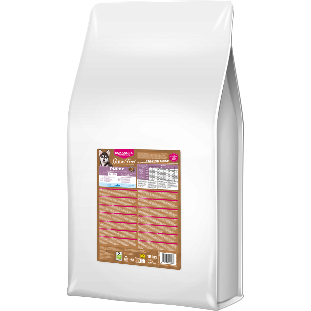 18 kg EUKANUBA Puppy L/XL Grain Free mit Seefisch