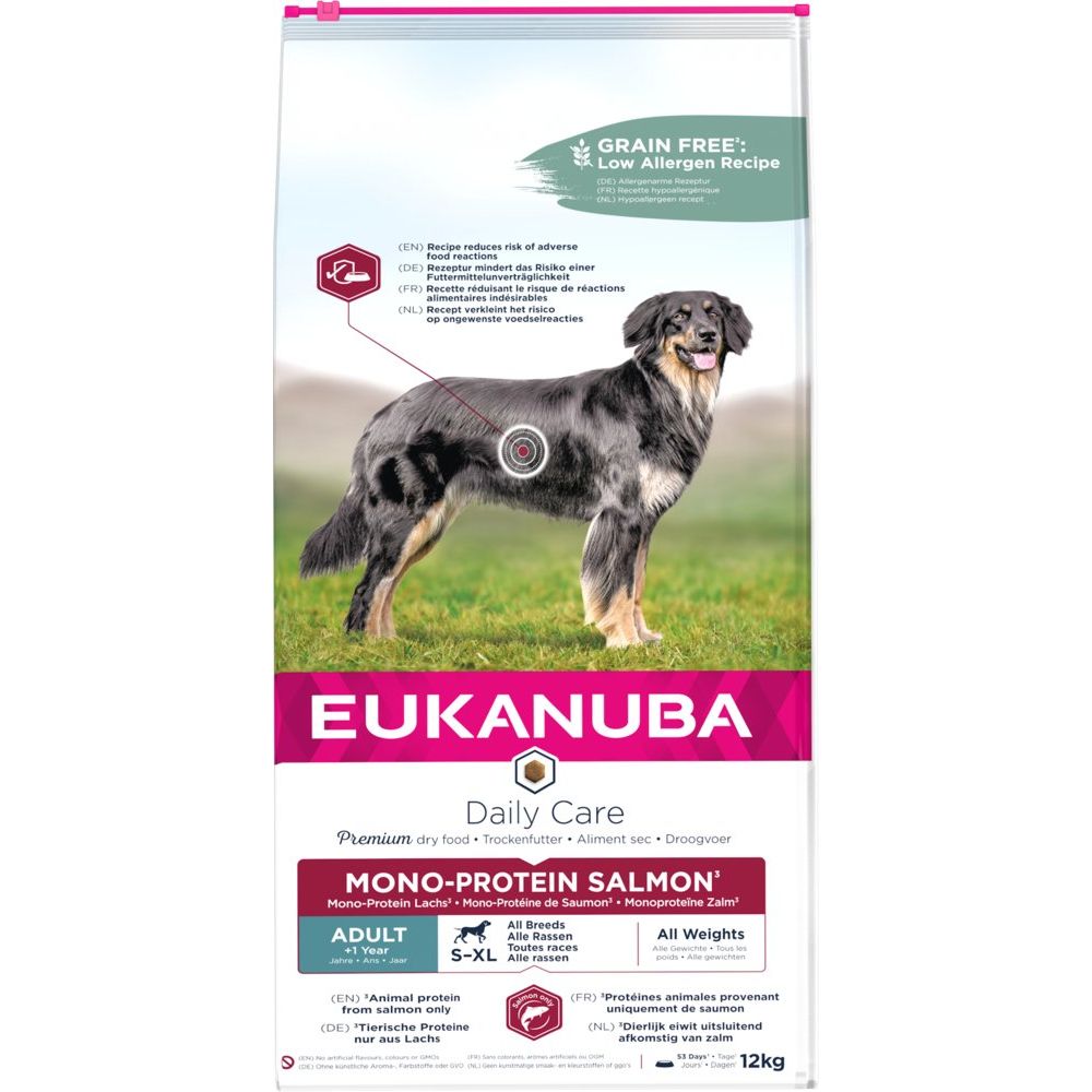 12 kg Eukanuba Daily Care Monoprotein mit Lachs - Eukanuba