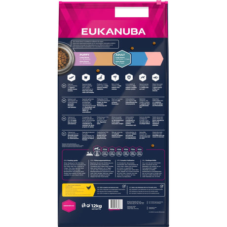 12 kg Eukanuba Erwachsen Grain Free mit Huhn für große Rassen - Eukanuba