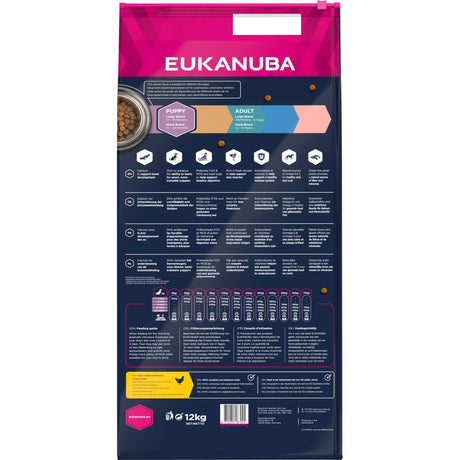 12 kg Eukanuba Welpen Grain Free mit Huhn für Große Rassen - Eukanuba