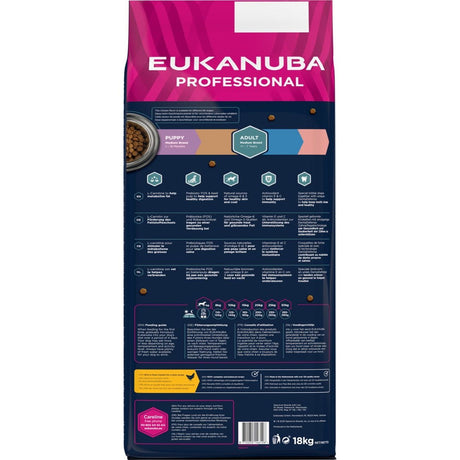 18 kg Eukanuba Erwachsen mittelgroße Rassen mit Huhn - Eukanuba