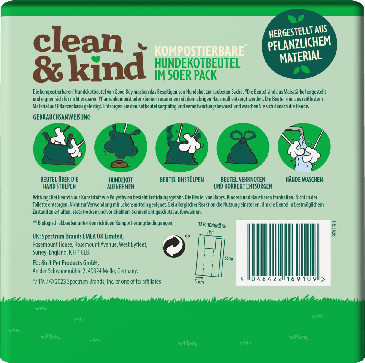 Good Boy Clean & Kind Kompostierbare Hundekotbeutel - Karton mit 24 X 50 Beuteln - Eukanuba
